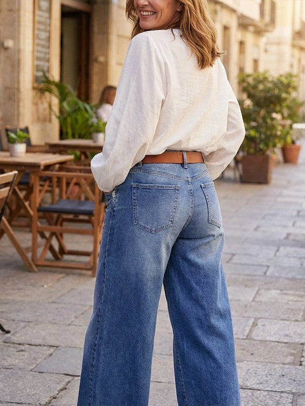 Baggy Wide Leg Jeans for Women