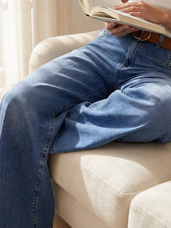 Baggy Wide Leg Jeans for Women