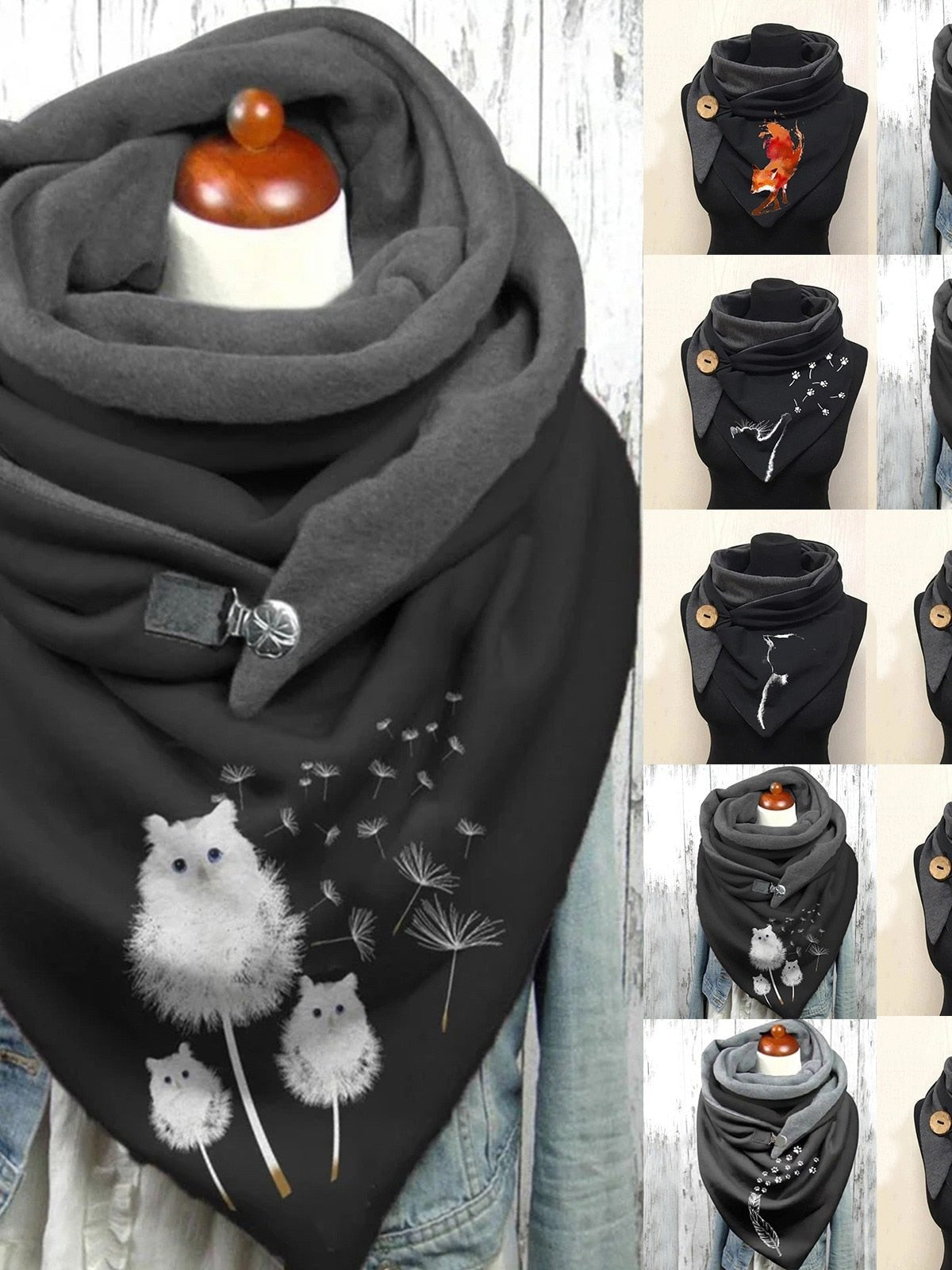 Winter Wrap Scarf for Women | Drune