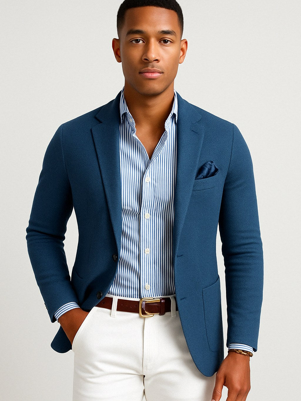 Men's Blazer with Flap Pockets