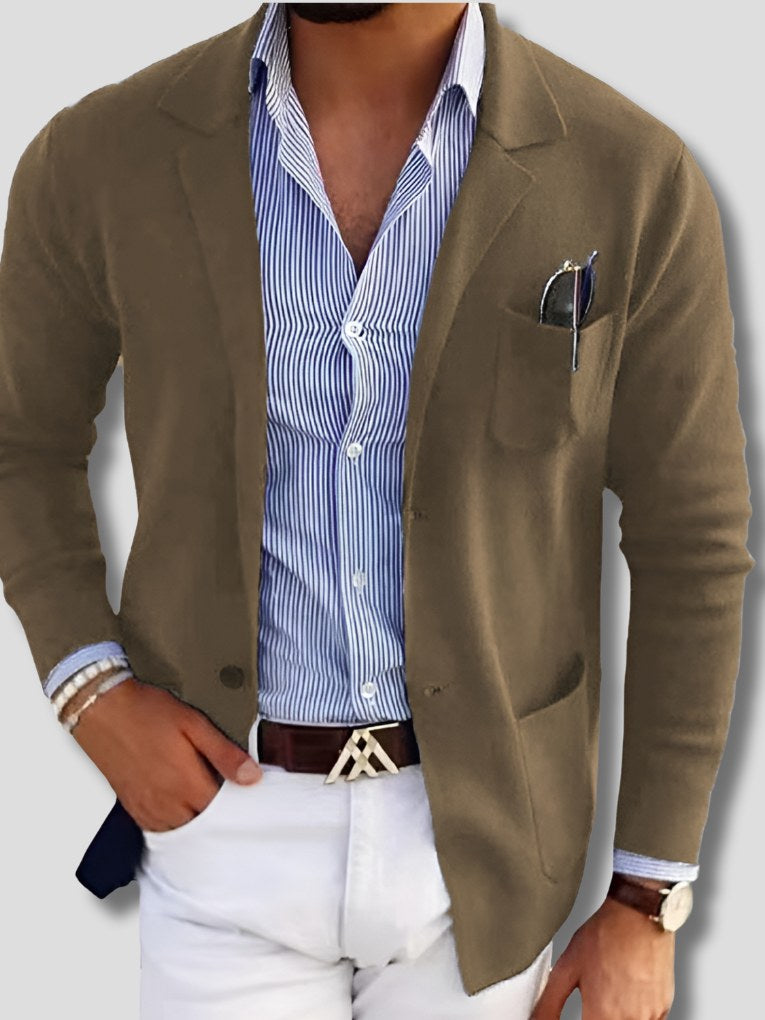 Men's Blazer with Flap Pockets