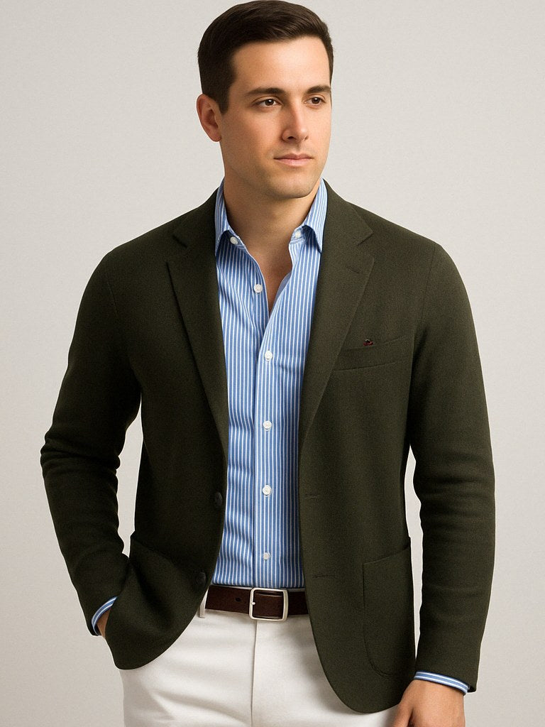 Men's Blazer with Flap Pockets