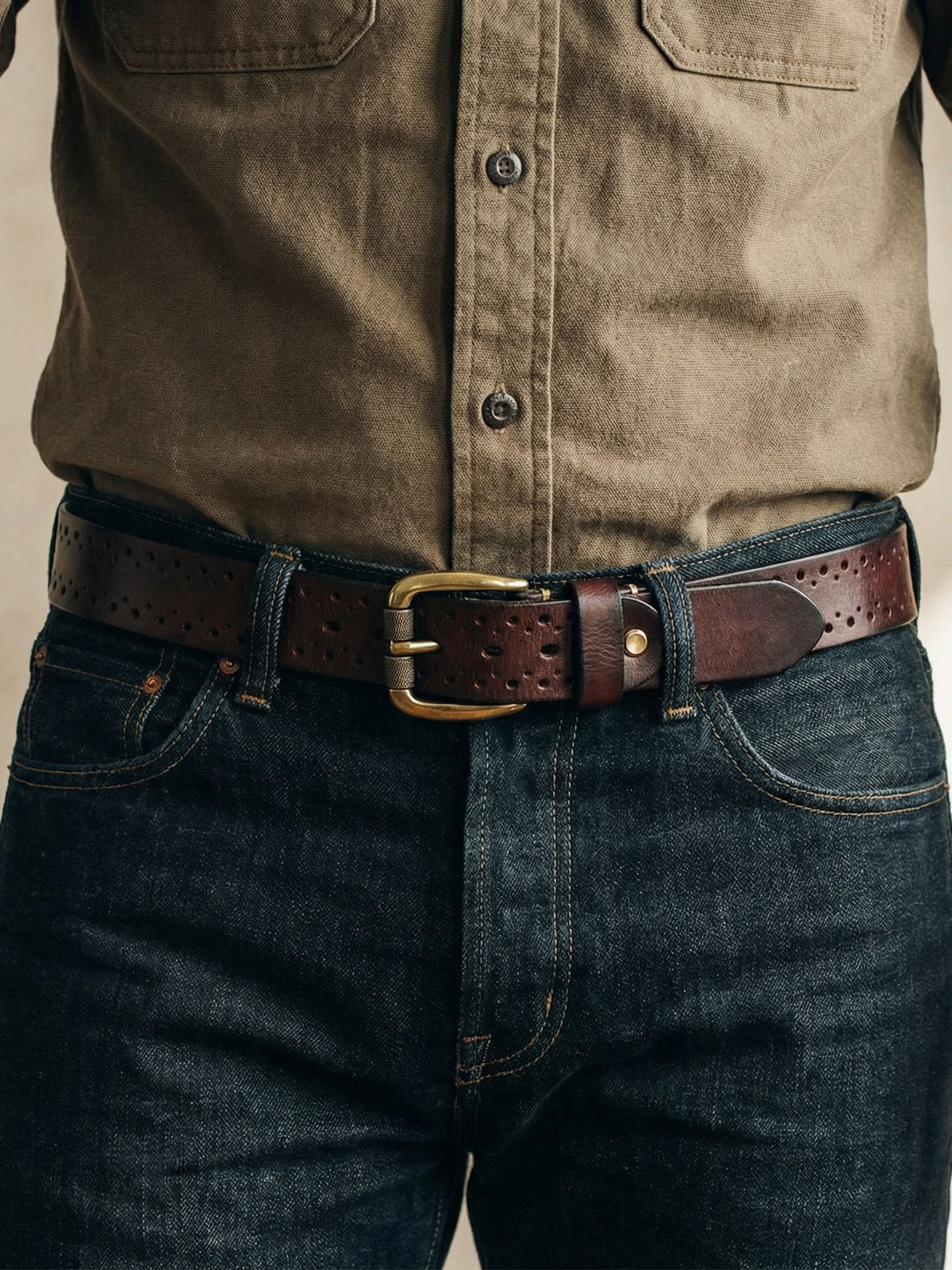 Cowhide Belt for Men | Timberline