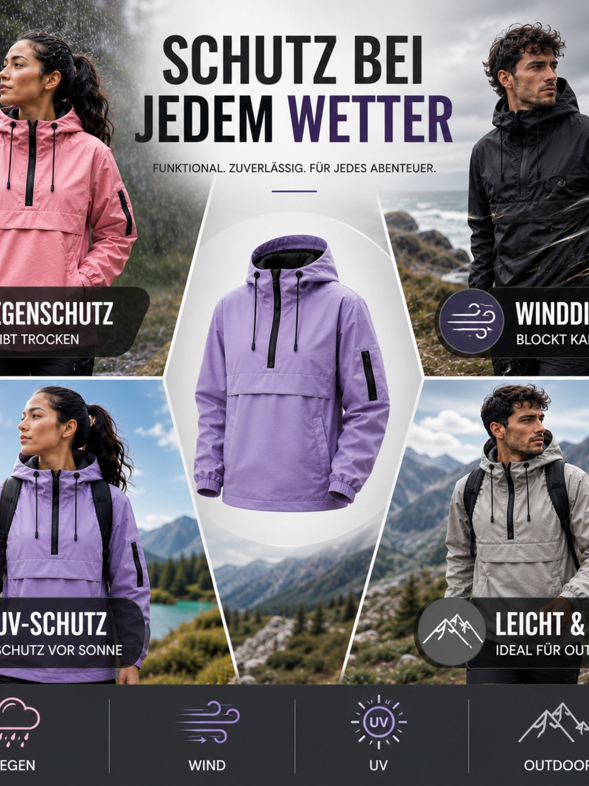 Women's Hooded Rain Parka | StormShield