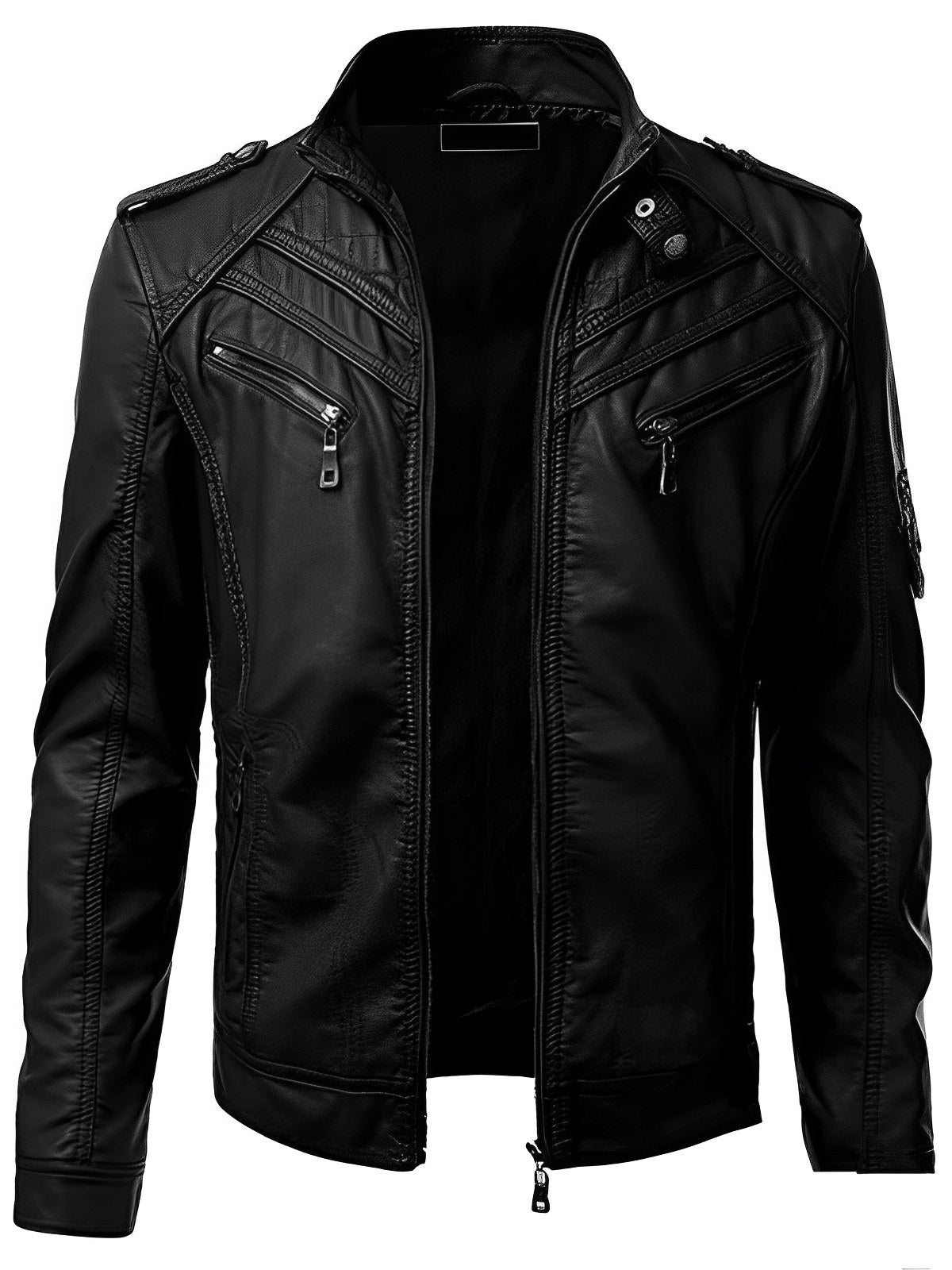 Water-Resistant Leather Jacket for Men | Drune