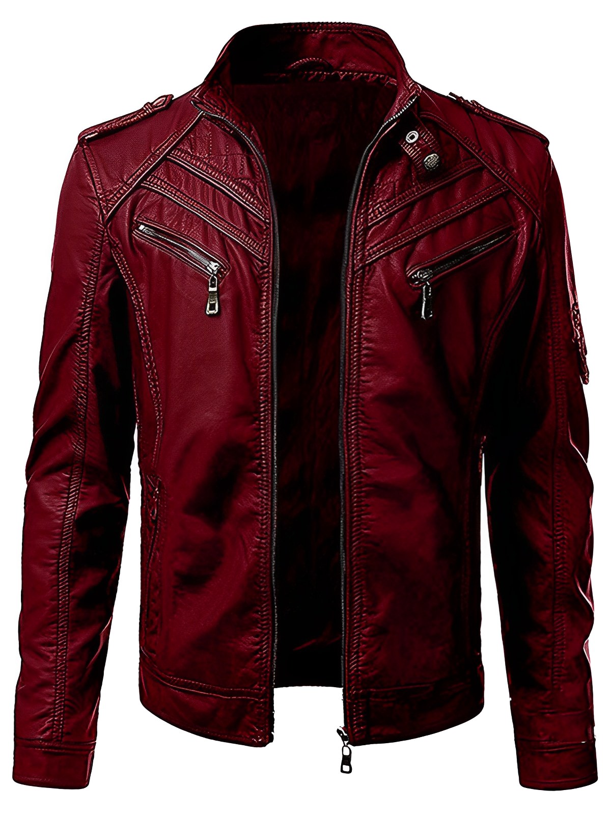 Water-Resistant Leather Jacket for Men | Drune