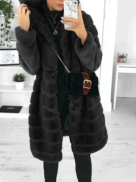 Women's Fluffy Faux Fur Coat