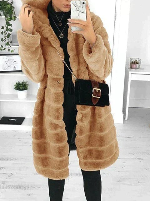 Women's Fluffy Faux Fur Coat