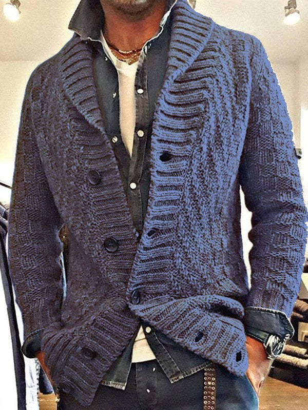 Cable Knit Cardigan for Men | Drune