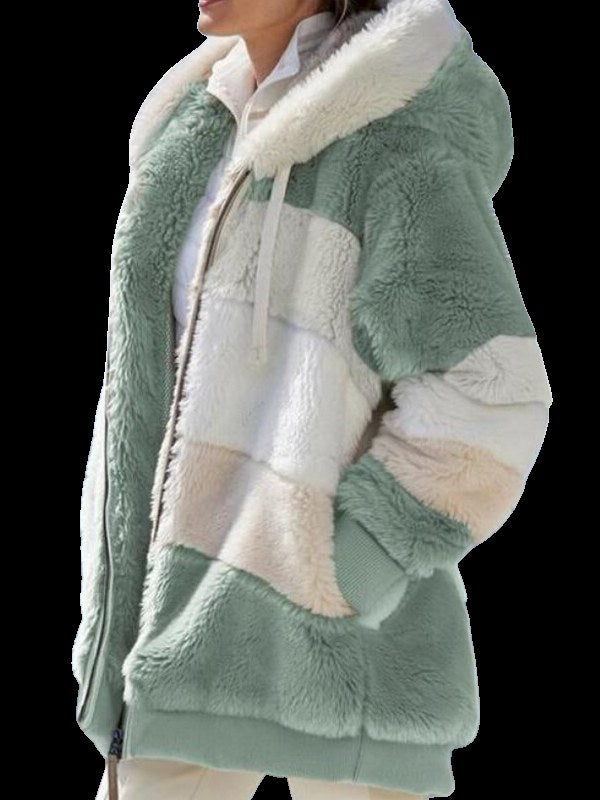 Women's Hooded Faux Fur Jacket | Laura