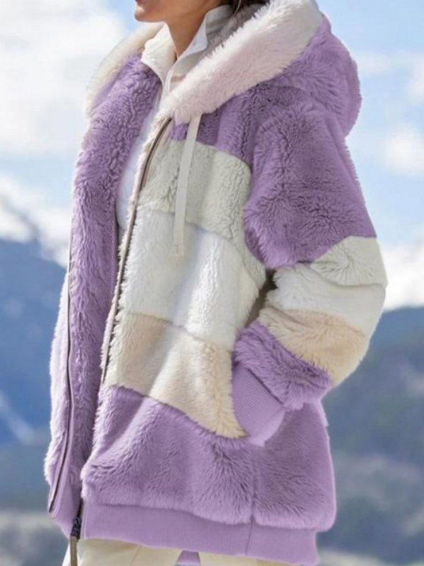 Women's Hooded Faux Fur Jacket | Laura