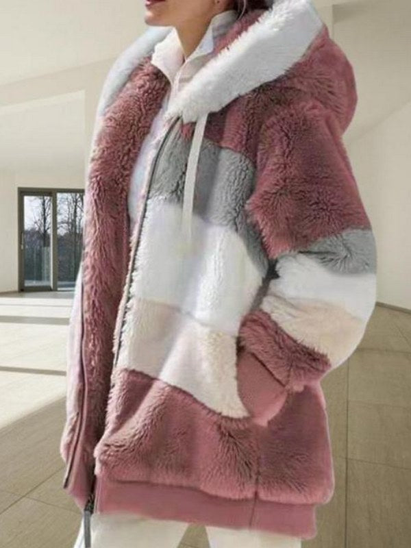 Women's Hooded Faux Fur Jacket | Laura