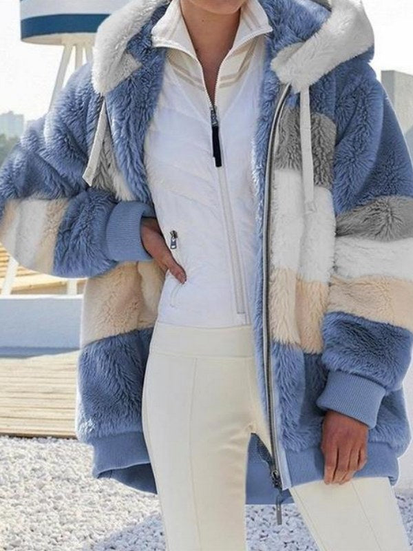 Women's Hooded Faux Fur Jacket | Laura