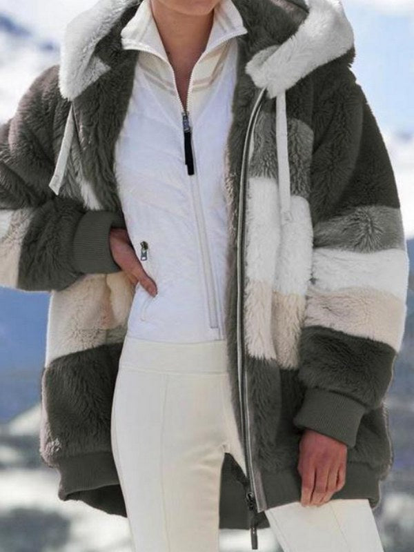 Women's Hooded Faux Fur Jacket | Laura