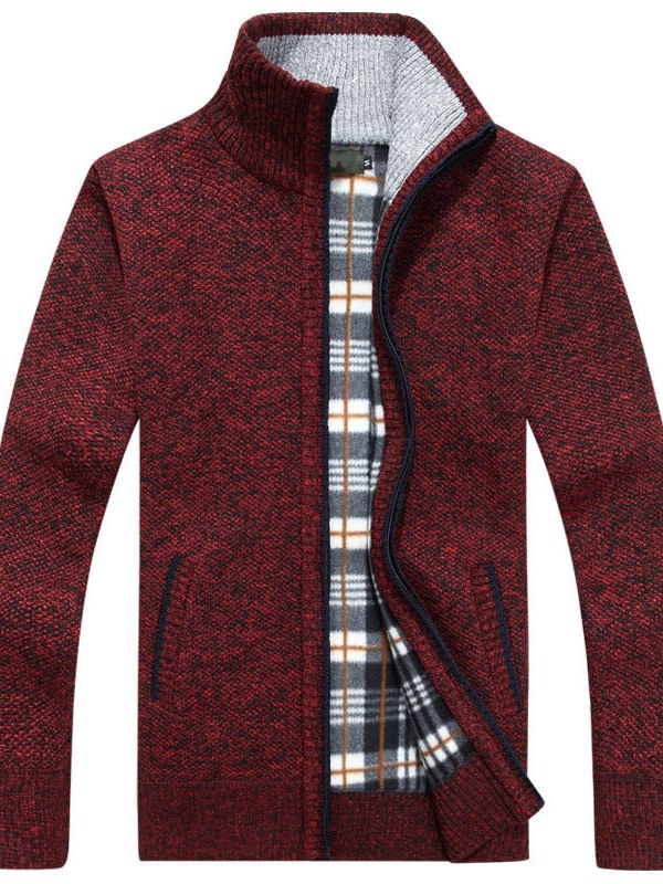 Fleece Lined Cardigan for Men | Drune