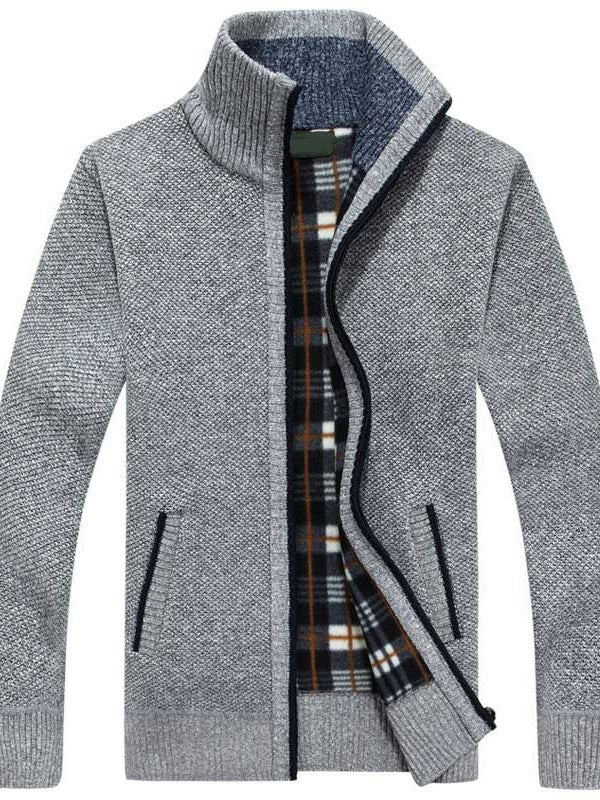 Fleece Lined Cardigan for Men | Drune