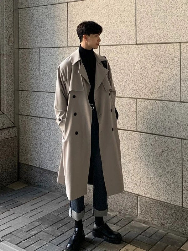 Long Trench Coat for Men | Drune