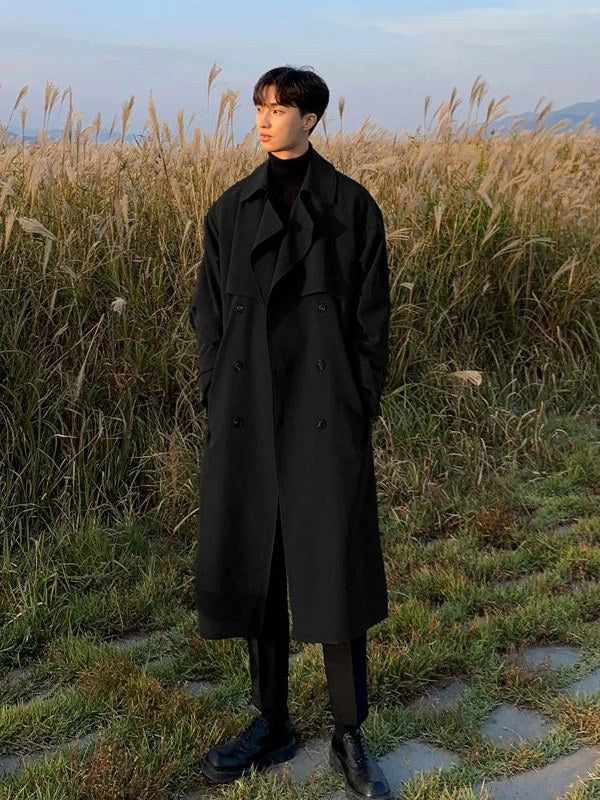Long Trench Coat for Men | Drune