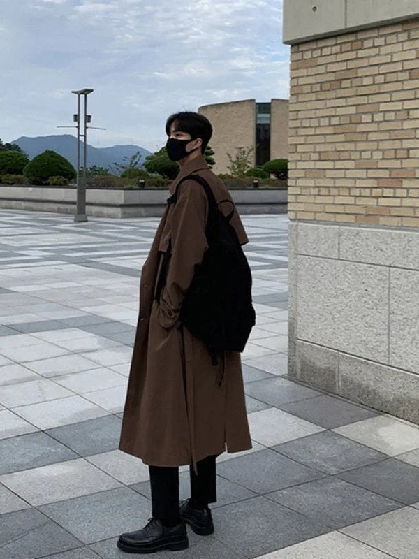 Long Trench Coat for Men | Drune
