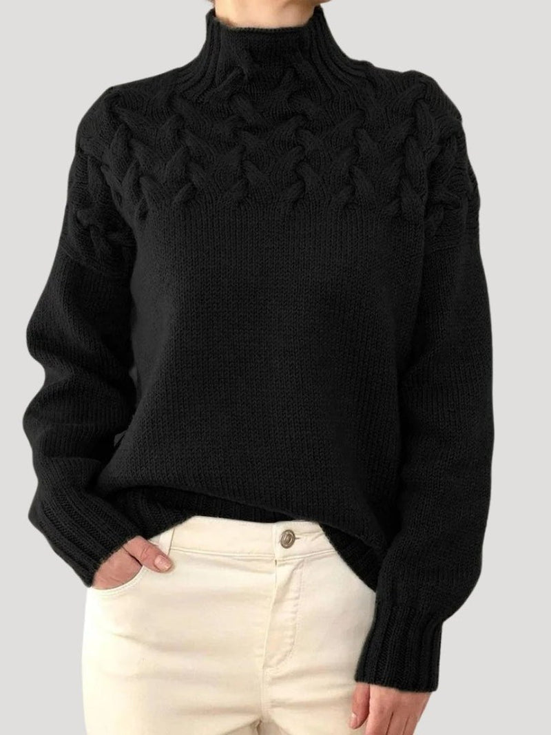 Women's Cable Knit Sweater | Zelda