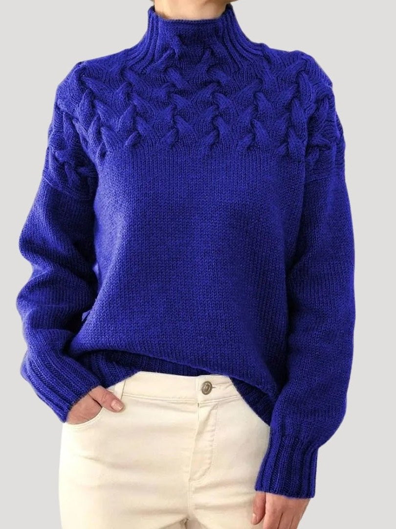 Women's Cable Knit Sweater | Zelda