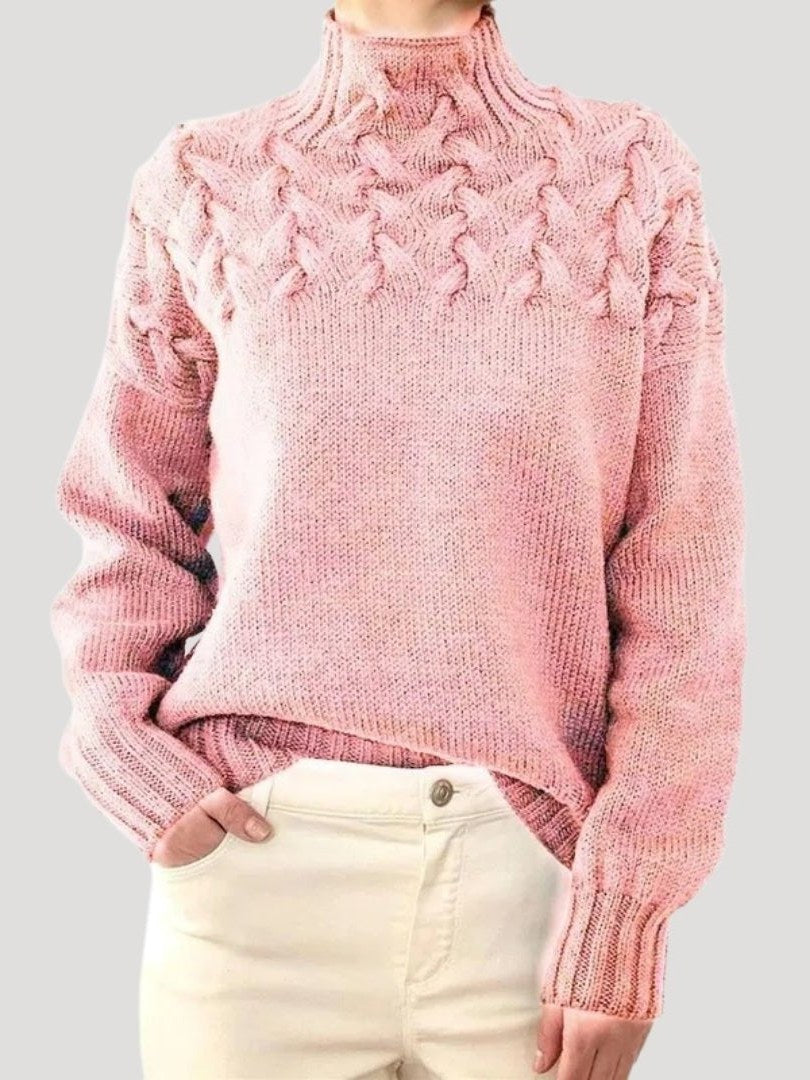 Women's Cable Knit Sweater | Zelda