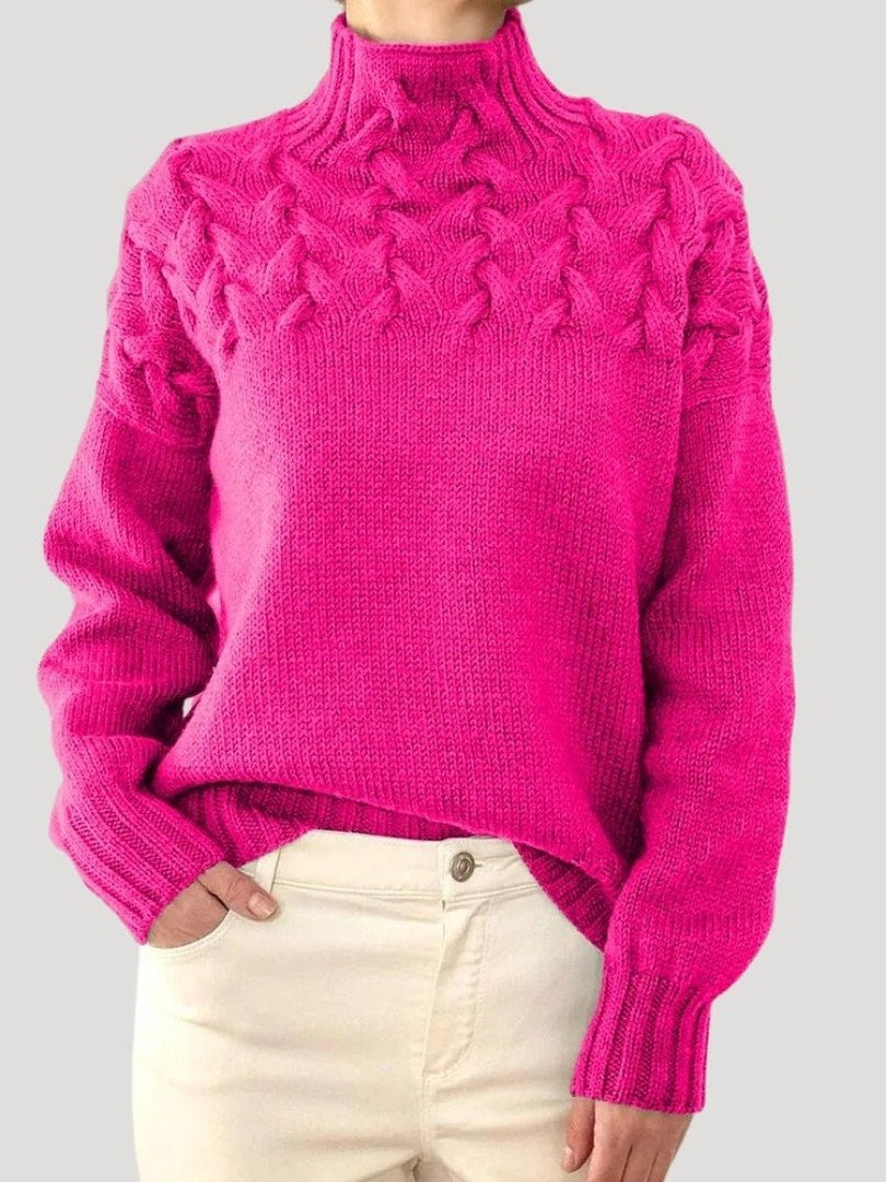 Women's Cable Knit Sweater | Zelda