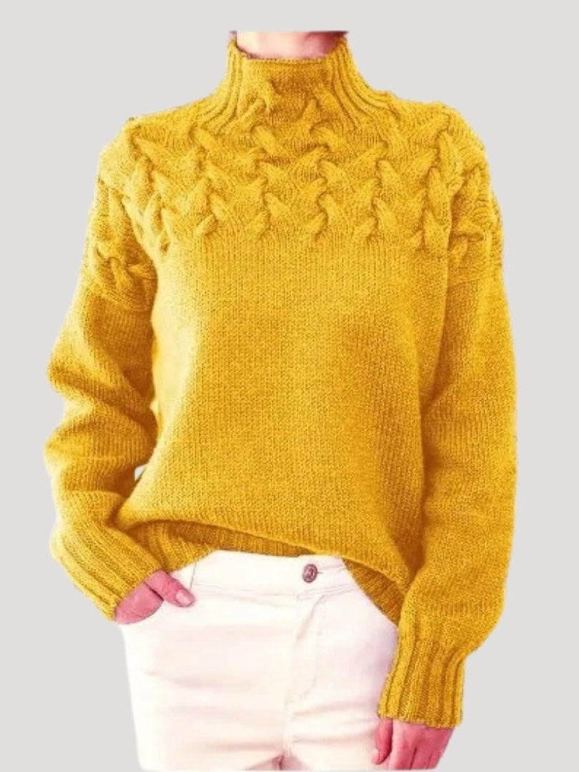 Women's Cable Knit Sweater | Zelda