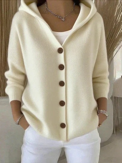 Women's Hooded Knit Cardigan | Zoe
