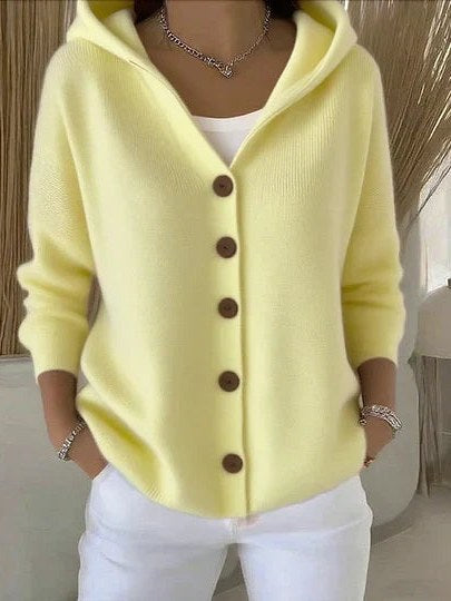 Women's Hooded Knit Cardigan | Zoe
